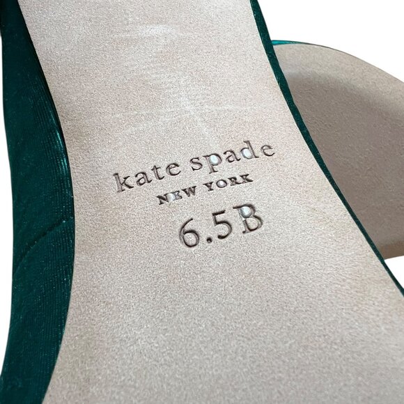 NWT Kate Spade New York Mimosa Arugula Green Heels Elegant and Stylish, size 6.5 - Picture 6 of 7